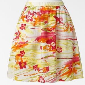 Vibrant Watercolor Floral Skirt –‎ Flowy & Lightweight MP